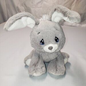 Aurora Precious Moments 8.5" Gray Floppy Bunny 8.5” plush